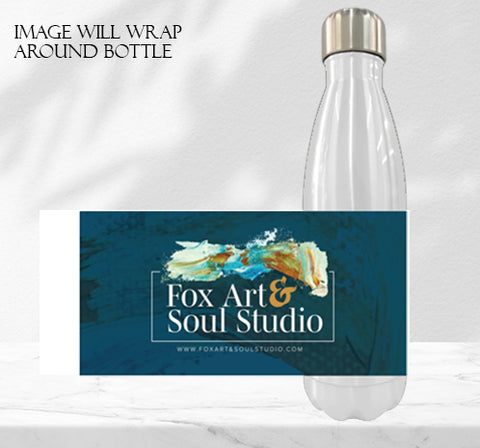 Fox Art & Soul Studio Blue Logo | Bottle